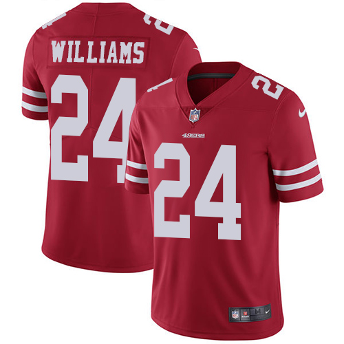 San Francisco 49ers Limited Red Men K Waun Williams Home NFL Jersey #24 Vapor Untouchable